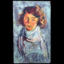'פורטרט אישה', שמן על לוח