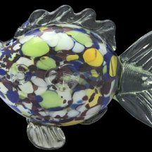 פסל דג עשוי זכוכית מורנו