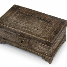 קופסת תכשיטים עשוי פליז בעבודת פיליגראן