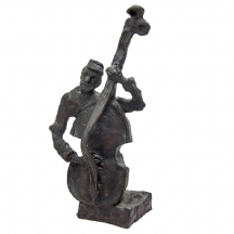 מאנה כץ - נגן קונטרבס, פסל עשוי ברונזה