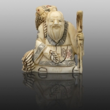 פסלון סיני ישן עשוי עצם