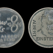 לוט של שני מטבעות שוויצרים לזכרו של אלברט אינשטיין (X2)